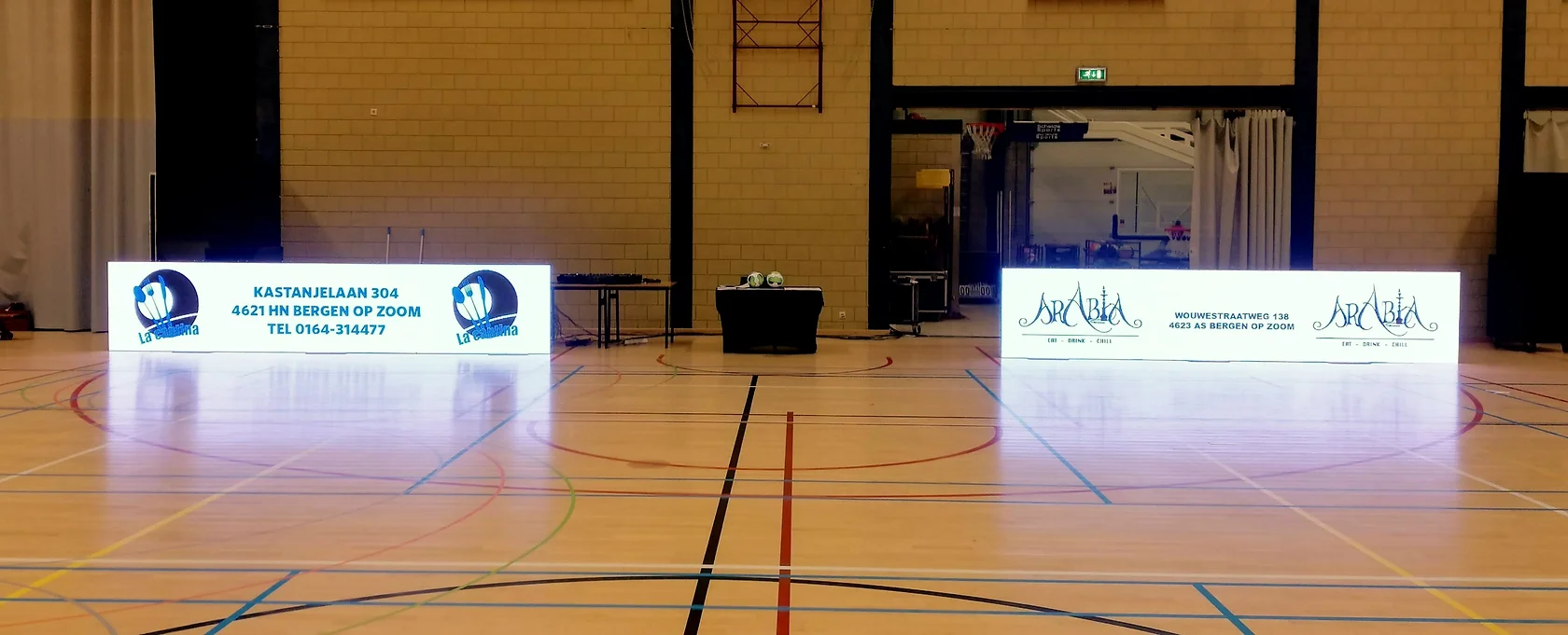 LED-boarding basketbal