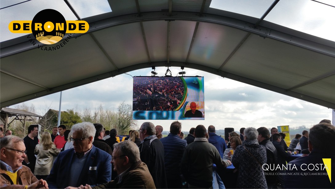 Ronde van Vlaanderen led-schermen